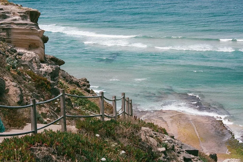 A cliff path above the sea near Sintra